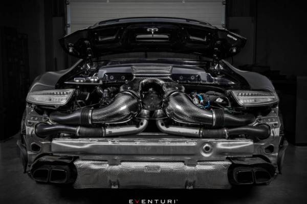 Eventuri - Eventuri Porsche 991.1/991.2 Turbo - Black Carbon Intake