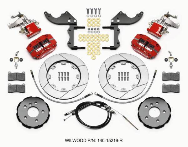 Wilwood - Wilwood Dynapro Radial4 / MC4 Rear Kit 12.19 Red 2014-2015 Mini Cooper w/Lines & Cables