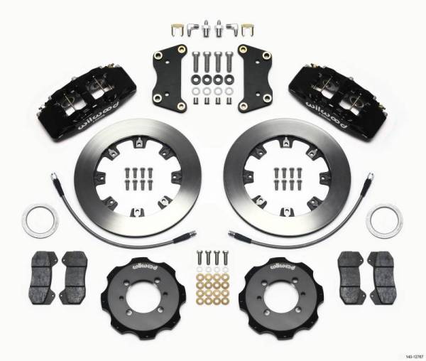 Wilwood - Wilwood Dynapro 6 Front Hat Kit 12.19in 2012 Fiat 500 w/ Lines