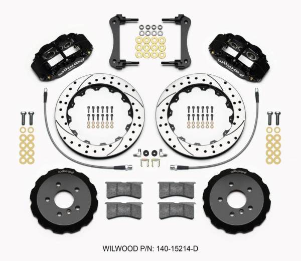 Wilwood - Wilwood Narrow Superlite 6R Front Hat Kit 12.88in Drilled 2014-2015 Mini Cooper w/Lines