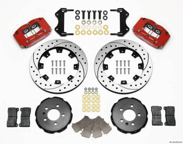 Wilwood - Wilwood Dynapro Radial Front Kit 12.19in Drilled Red 99-03 Jetta IV & Golf IV