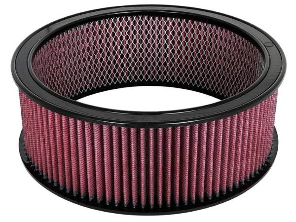 aFe - aFe MagnumFLOW Air Filters Round Racing P5R A/F RR P5R 14OD x 12ID x 5H E/M (Blk/Red)