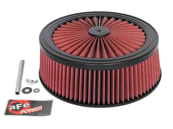 aFe - aFe MagnumFLOW Air Filters Round Racing P5R A/F TOP Racer 14D x 5H (Blk/Red)