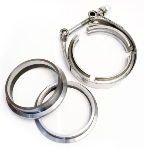 ATP - ATP Stainless 3in V-Band Stainless Steel Flange w/ Clamp Set