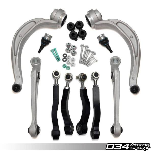 034Motorsport - 034 MOTORSPORTS DENSITY LINE CONTROL ARM KIT UPPER ADJUSTABLE, B8/B8.5 AUDI 034-B8-DLAD