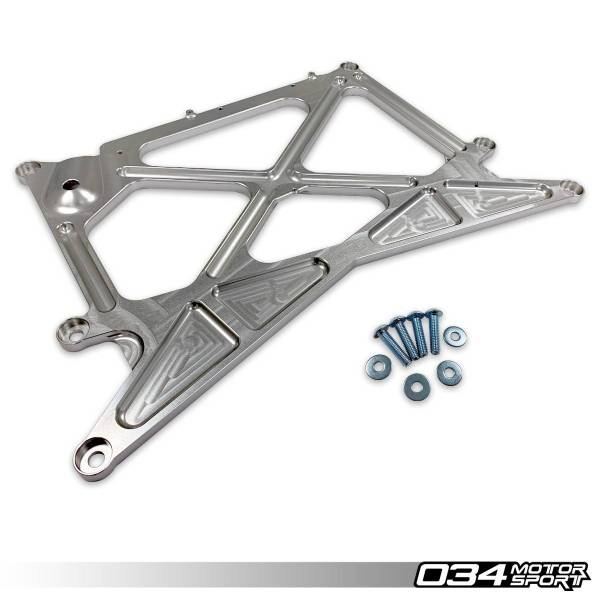 034Motorsport - 034MOTORSPORT RHD X-BRACE BILLET ALUMINUM CHASSIS REINFORCEMENT for B8.5 AUDI A4/S4/RS4, A5/S5/RS5, Q5/SQ5 034-603-0016