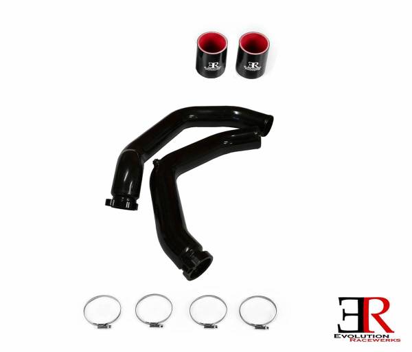 Evolution Racewerks - ER Type III Anodize Black Charge Pipes for F80 / F82 / F83 BMW M3 / M4 S55 3.0TT