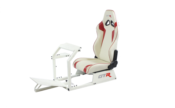 GTR Simulator - GTR Simulators GTA™️ Model Simulator Frame & Adjustable Racing Seat – Color Options Available Diamond Silver Majestic Black