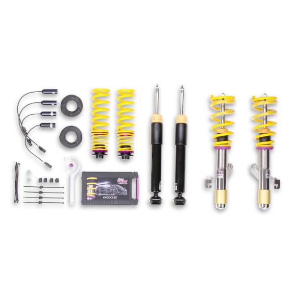 KW - KW Height adjustable stainless steel coilovers with adjustable rebound damping - 1522000T