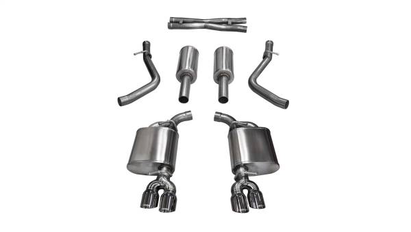 Corsa Performance - Corsa Performance 2.5in. Cat-Back Dual Rear Exit with Twin 3.5in. Polished Pro-Series Tips 14986