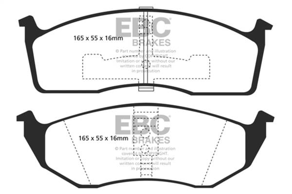 EBC Brakes - EBC Brakes Greenstuff 2000 Series Sport Brake Pads DP21123