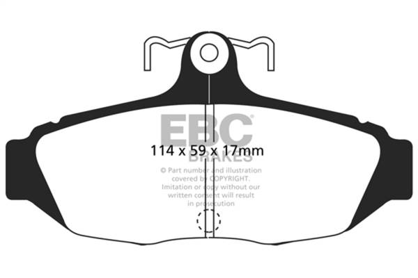 EBC Brakes - EBC Brakes Greenstuff 2000 Series Sport Brake Pads DP21172