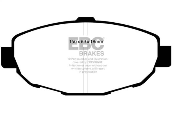 EBC Brakes - EBC Brakes Greenstuff 2000 Series Sport Brake Pads DP21007