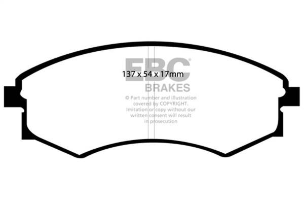 EBC Brakes - EBC Brakes Greenstuff 2000 Series Sport Brake Pads DP21358