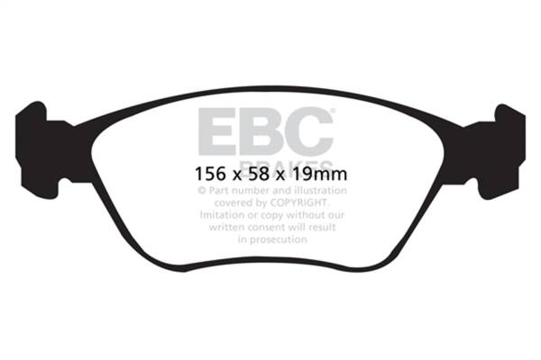 EBC Brakes - EBC Brakes Greenstuff 2000 Series Sport Brake Pads DP21362