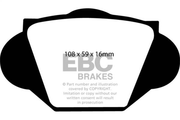 EBC Brakes - EBC Brakes Greenstuff 2000 Series Sport Brake Pads DP2109