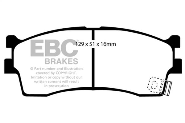 EBC Brakes - EBC Brakes Greenstuff 2000 Series Sport Brake Pads DP21475