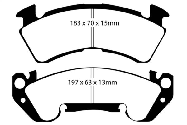 EBC Brakes - EBC Brakes Greenstuff 2000 Series Sport Brake Pads DP21147