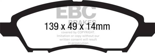 EBC Brakes - EBC Brakes Greenstuff 2000 Series Sport Brake Pads DP21890