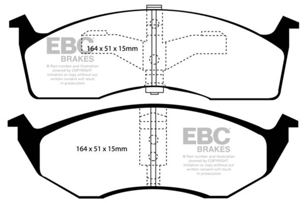 EBC Brakes - EBC Brakes Redstuff Ceramic Low Dust Brake Pads DP31065C