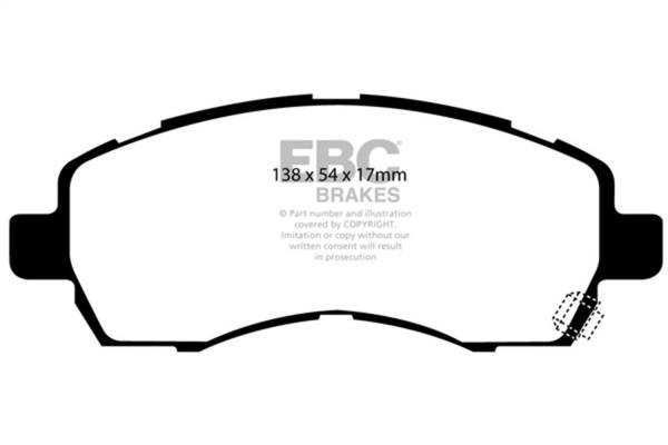 EBC Brakes - EBC Brakes Redstuff Ceramic Low Dust Brake Pads DP31138C