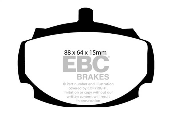 EBC Brakes - EBC Brakes Redstuff Ceramic Low Dust Brake Pads DP3107C