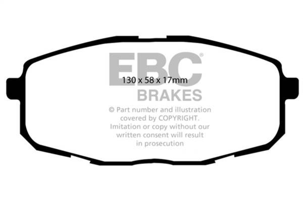 EBC Brakes - EBC Brakes Redstuff Ceramic Low Dust Brake Pads DP31562C