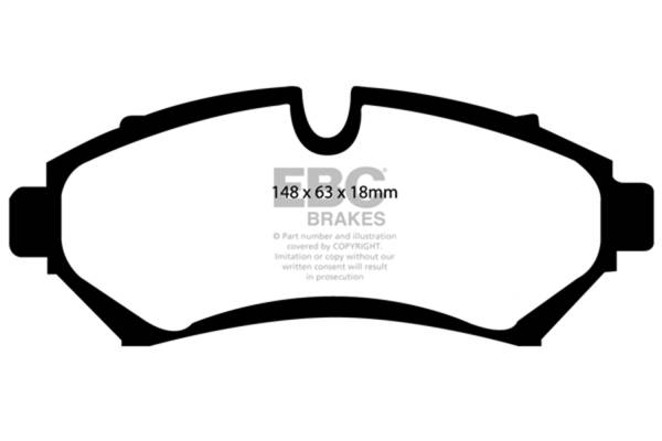 EBC Brakes - EBC Brakes Redstuff Ceramic Low Dust Brake Pads DP31100/2C