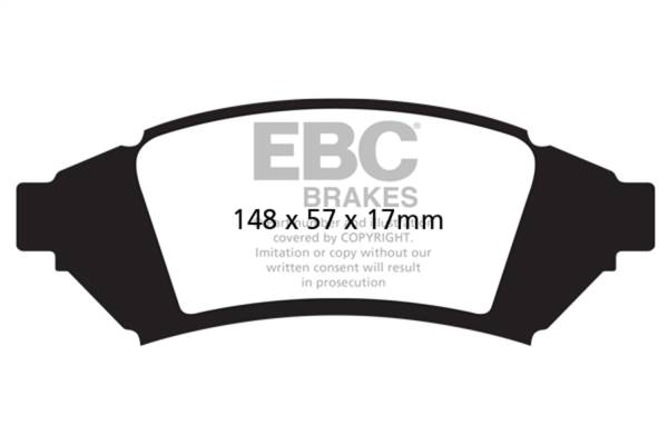 EBC Brakes - EBC Brakes Redstuff Ceramic Low Dust Brake Pads DP31683C