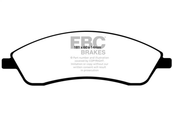 EBC Brakes - EBC Brakes Redstuff Ceramic Low Dust Brake Pads DP31692C