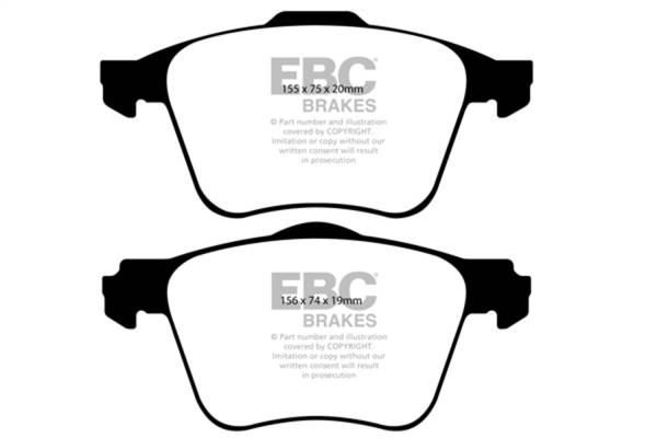 EBC Brakes - EBC Brakes Redstuff Ceramic Low Dust Brake Pads DP31690C