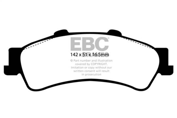 EBC Brakes - EBC Brakes Redstuff Ceramic Low Dust Brake Pads DP31630C