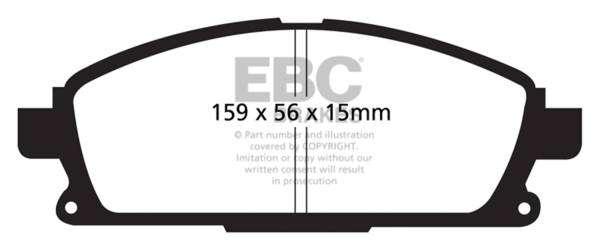 EBC Brakes - EBC Brakes Redstuff Ceramic Low Dust Brake Pads DP31861C