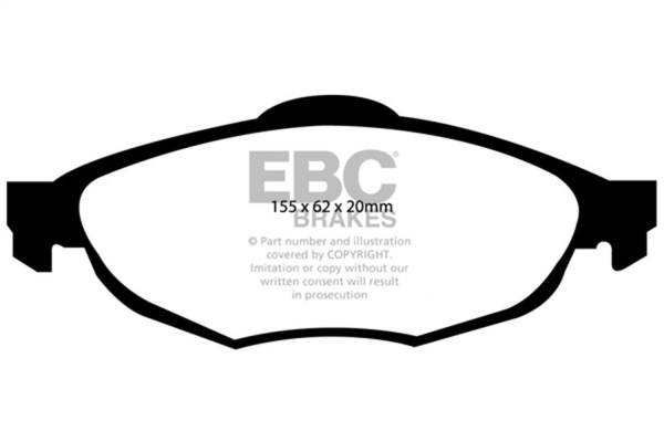 EBC Brakes - EBC Brakes Redstuff Ceramic Low Dust Brake Pads DP31611C