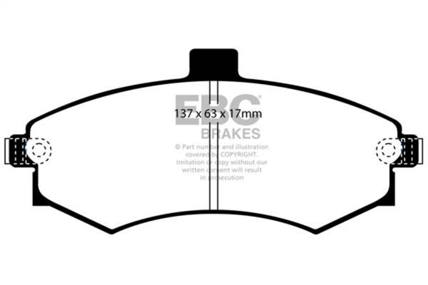 EBC Brakes - EBC Brakes Redstuff Ceramic Low Dust Brake Pads DP31670C