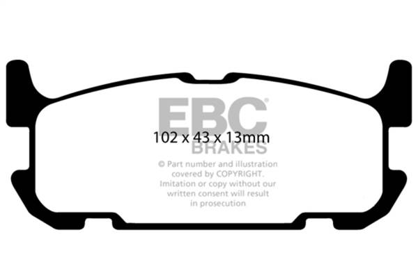 EBC Brakes - EBC Brakes Redstuff Ceramic Low Dust Brake Pads DP31685C