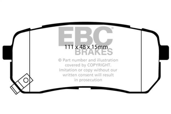 EBC Brakes - EBC Brakes Redstuff Ceramic Low Dust Brake Pads DP31814C