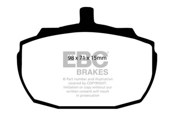 EBC Brakes - EBC Brakes Redstuff Ceramic Low Dust Brake Pads DP3243C