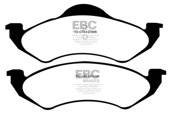 EBC Brakes - EBC Brakes Yellowstuff Street And Track Brake Pads DP41275R