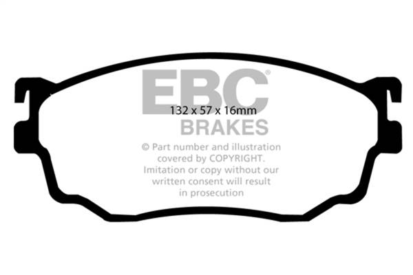 EBC Brakes - EBC Brakes Yellowstuff Street And Track Brake Pads DP41411R