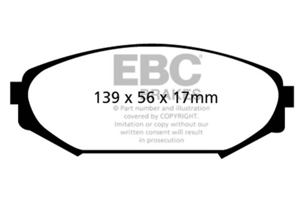 EBC Brakes - EBC Brakes Yellowstuff Street And Track Brake Pads DP41311R