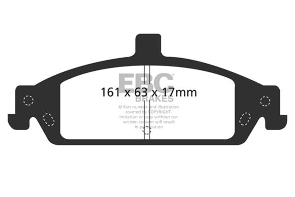 EBC Brakes - EBC Brakes Yellowstuff Street And Track Brake Pads DP41248R