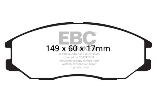 EBC Brakes - EBC Brakes Yellowstuff Street And Track Brake Pads DP41558R