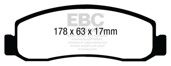 EBC Brakes - EBC Brakes Yellowstuff Street And Track Brake Pads DP41898R