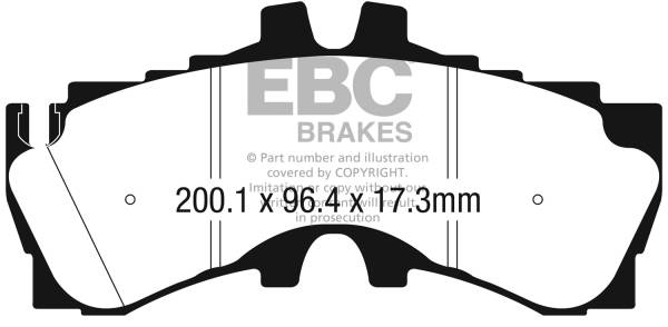 EBC Brakes - EBC Brakes Yellowstuff Street And Track Brake Pads DP42323R