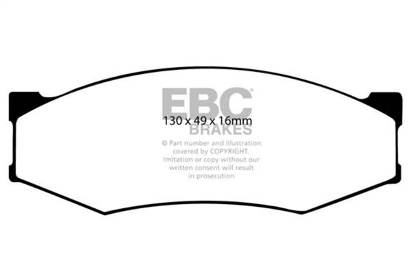 EBC Brakes - EBC Brakes Yellowstuff Street And Track Brake Pads DP4538R