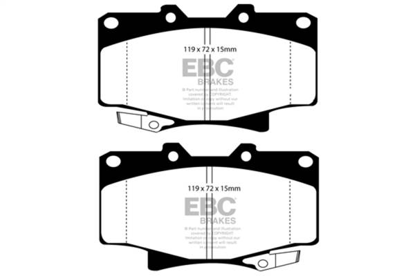 EBC Brakes - EBC Brakes Yellowstuff Street And Track Brake Pads DP4992R