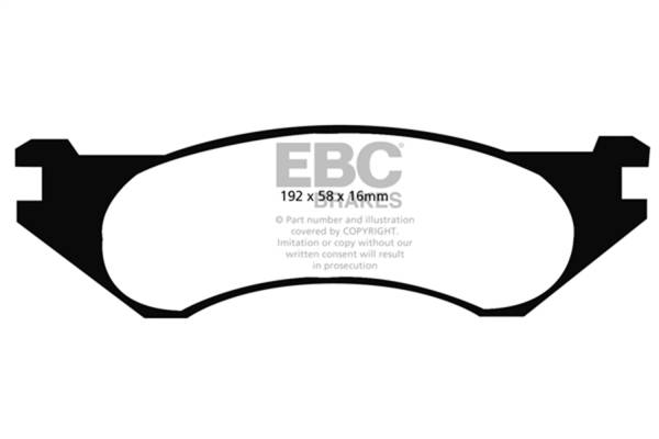 EBC Brakes - EBC Brakes 6000 Series Greenstuff Truck/SUV Brakes Disc Pads DP61306