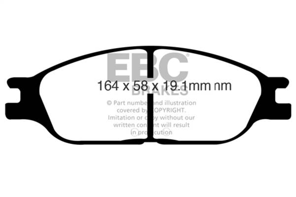 EBC Brakes - EBC Brakes 6000 Series Greenstuff Truck/SUV Brakes Disc Pads DP61310