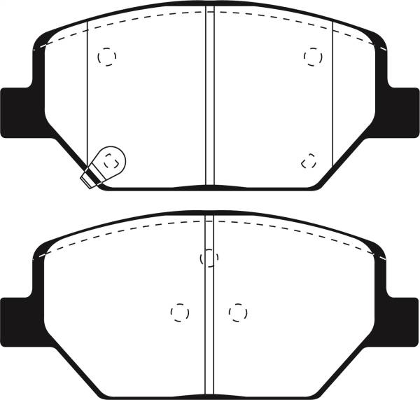 EBC Brakes - EBC Brakes 6000 Series Greenstuff Truck/SUV Brakes Disc Pads DP63065